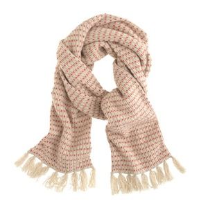 HP 🎉🎊J.CREW Lambswool stripe waffle-knit scarf